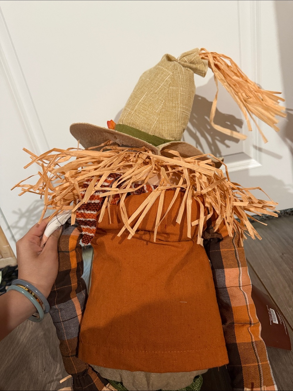 NEW Fall Large Scarecrow Decor 44in - Fall Outdoor Decorations - Picture 5 of 6